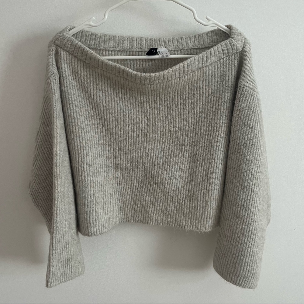 Off-the-shoulder Soft Sweater